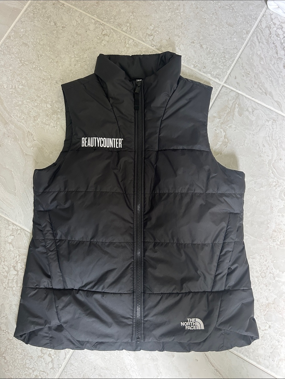 Beautycounter North Face Women’s Black Puffer Vest